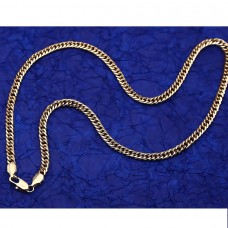 Apzeltīta ķēdīte ar klasisku pinumu